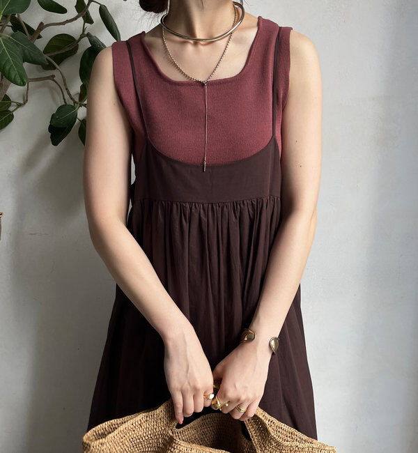  「スクエアニットタンク」|ニット・セーター|