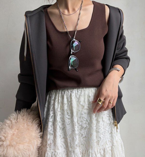  「スクエアニットタンク」|ニット・セーター|