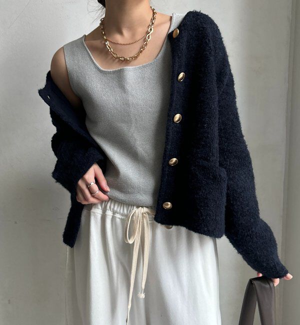  「スクエアニットタンク」|ニット・セーター|