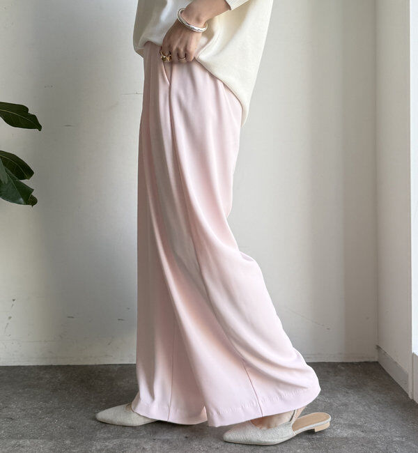  「【累計販売数3万枚突破/22色４サイズ展開！】タックワイドパンツ」|チノ|