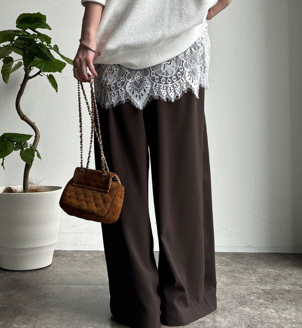  「【累計販売数3万枚突破/22色４サイズ展開！】タックワイドパンツ」|チノ|