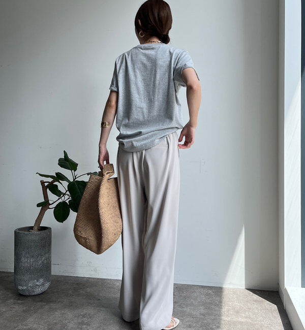  「【累計販売数3万枚突破/22色４サイズ展開！】タックワイドパンツ」|チノ|