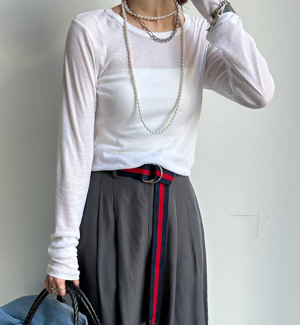  「【新色追加】コットンシアーTEE」|Tシャツ・カットソー|