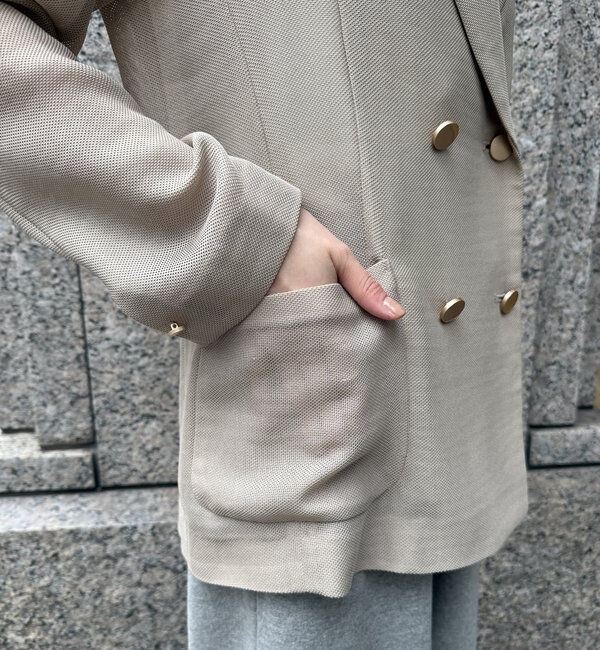  「メッシュダブルジャケット」|テーラードジャケット|