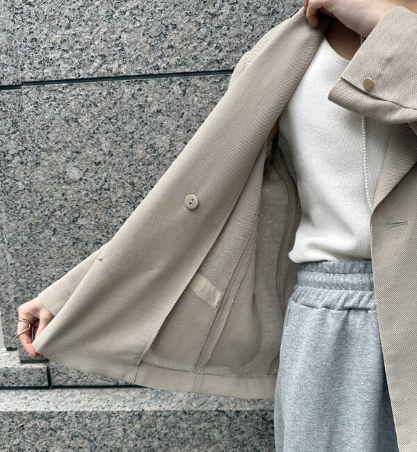  「メッシュダブルジャケット」|テーラードジャケット|
