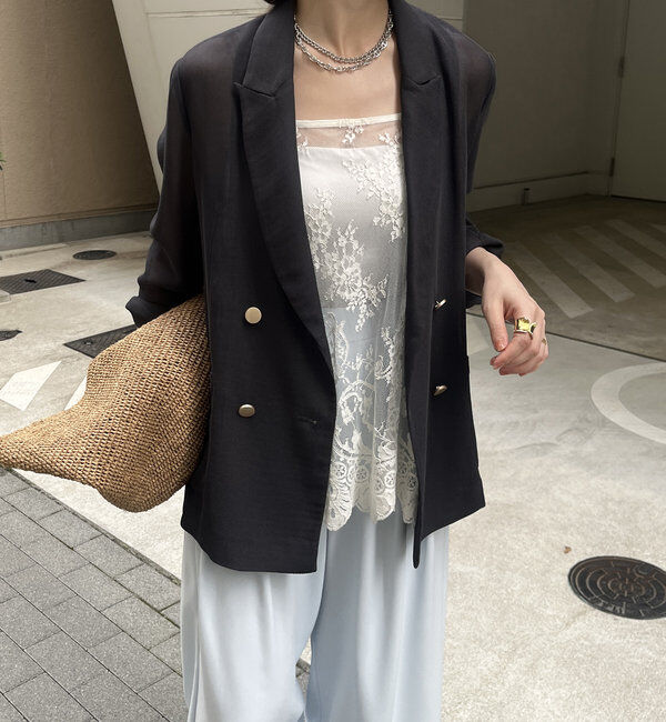  「メッシュダブルジャケット」|テーラードジャケット|