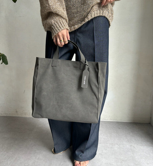  「【WEB限定】スエードPUショッパートート」|トートバッグ|