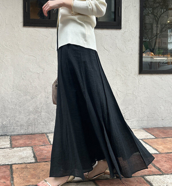  「シアーパネルプリーツスカート」|スカート|