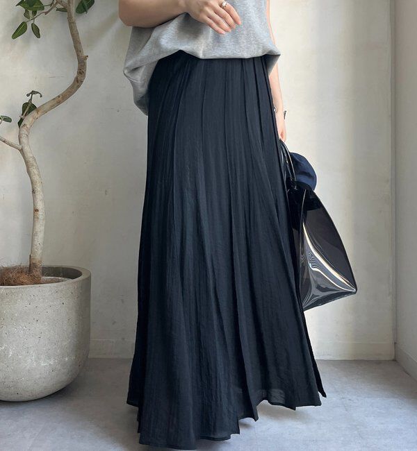  「シアーパネルプリーツスカート」|スカート|