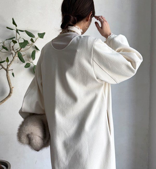  「【前後2WAY】裏起毛袖ボリュームワンピース」|ワンピース|
