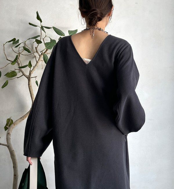  「【前後2WAY】裏起毛袖ボリュームワンピース」|ワンピース|