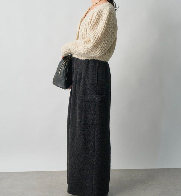  「【前後2WAY】スラブボレロカーデ」|カーディガン|