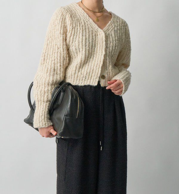  「【前後2WAY】スラブボレロカーデ」|カーディガン|