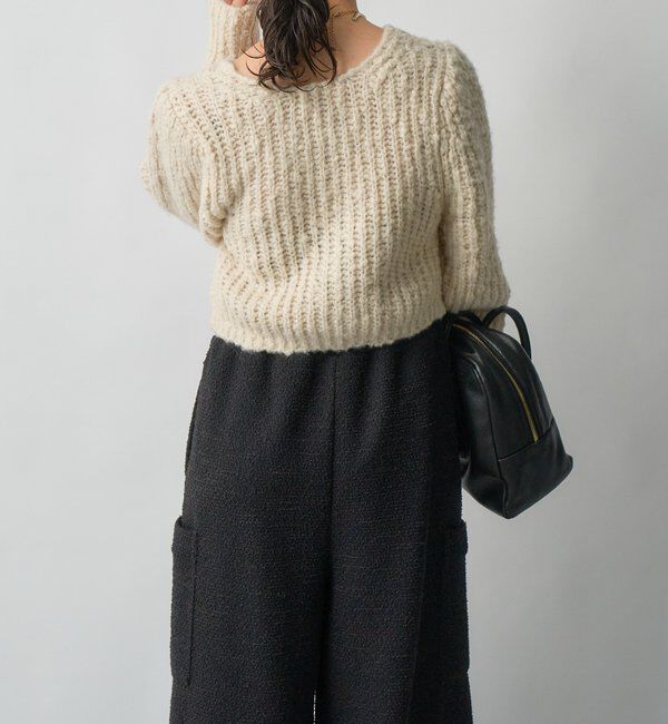  「【前後2WAY】スラブボレロカーデ」|カーディガン|