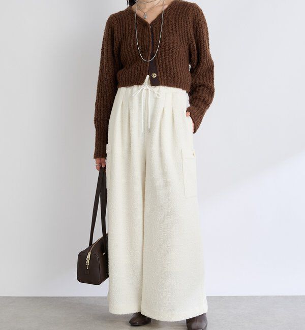  「【前後2WAY】スラブボレロカーデ」|カーディガン|