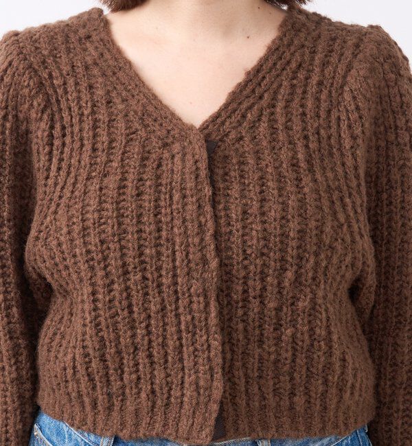  「【前後2WAY】スラブボレロカーデ」|カーディガン|