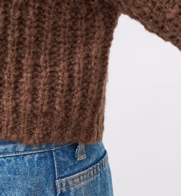  「【前後2WAY】スラブボレロカーデ」|カーディガン|