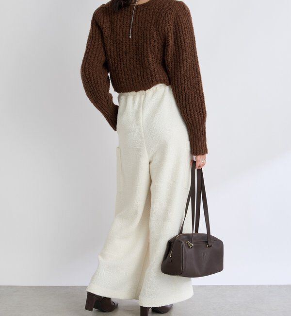  「【前後2WAY】スラブボレロカーデ」|カーディガン|