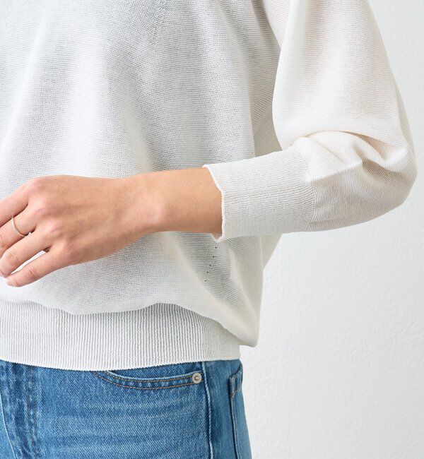  「予約【軽くしなやかな着心地】ライトギマバックボリュームニット」|ニット・セーター|