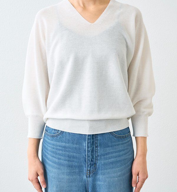  「予約【軽くしなやかな着心地】ライトギマバックボリュームニット」|ニット・セーター|