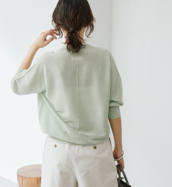  「予約【軽くしなやかな着心地】ライトギマバックボリュームニット」|ニット・セーター|