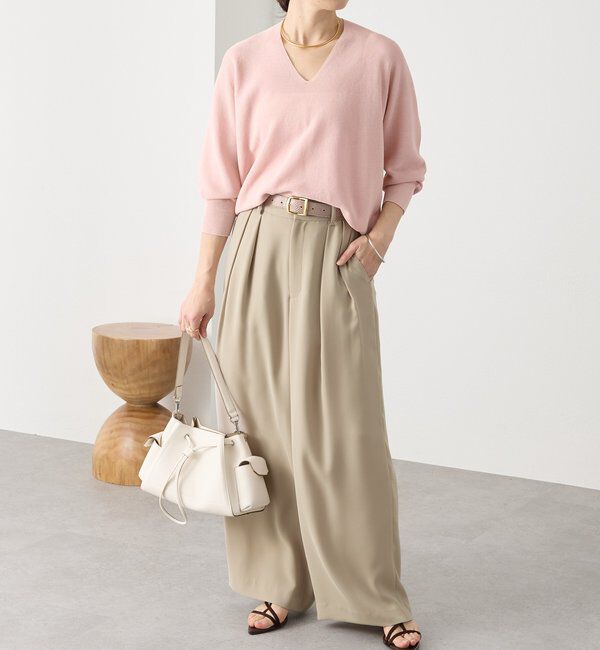  「予約【軽くしなやかな着心地】ライトギマバックボリュームニット」|ニット・セーター|