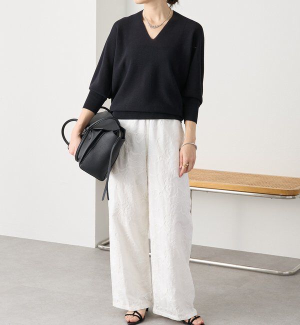  「予約【軽くしなやかな着心地】ライトギマバックボリュームニット」|ニット・セーター|