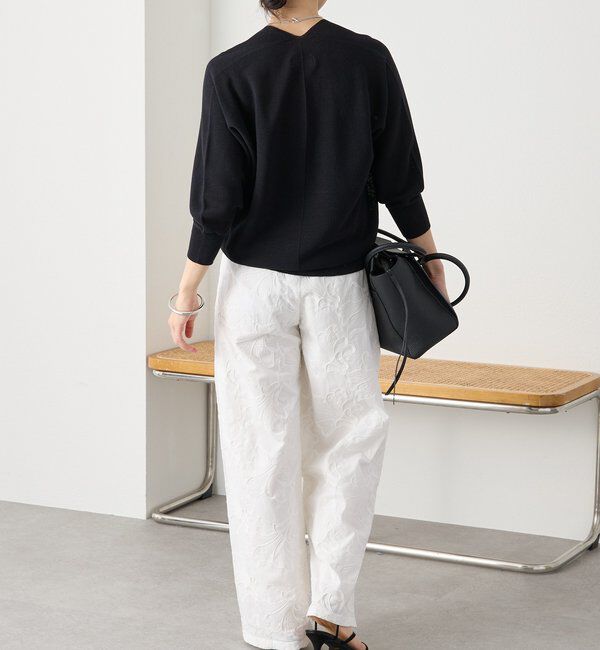  「予約【軽くしなやかな着心地】ライトギマバックボリュームニット」|ニット・セーター|