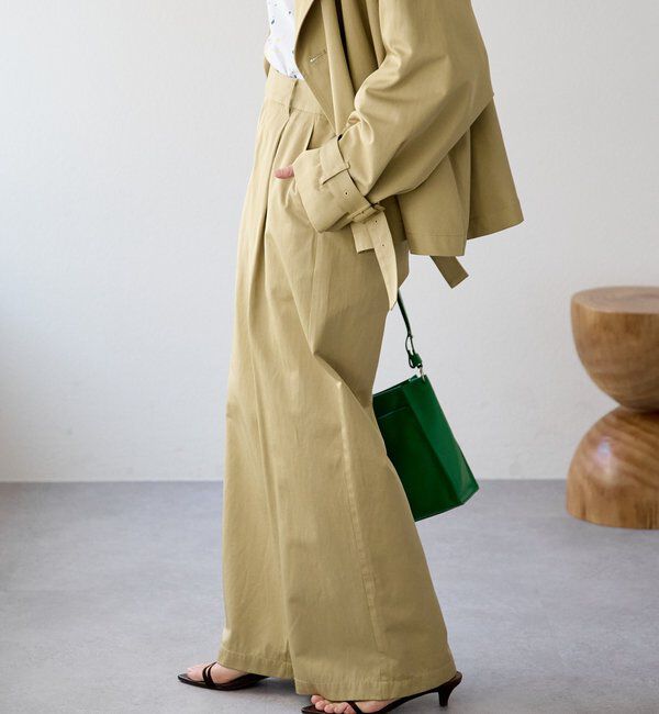  「予約【A・MONN(アモン)】スムースワイドパンツ」|その他|