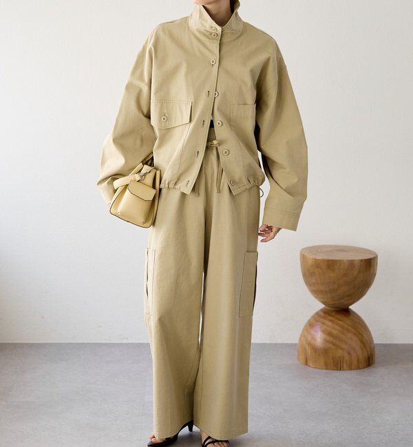  「予約【A・MONN(アモン)】ミリタリースタンドシャツ」|シャツ・ブラウス|