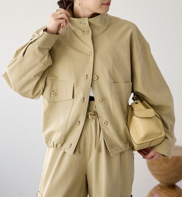  「予約【A・MONN(アモン)】ミリタリースタンドシャツ」|シャツ・ブラウス|