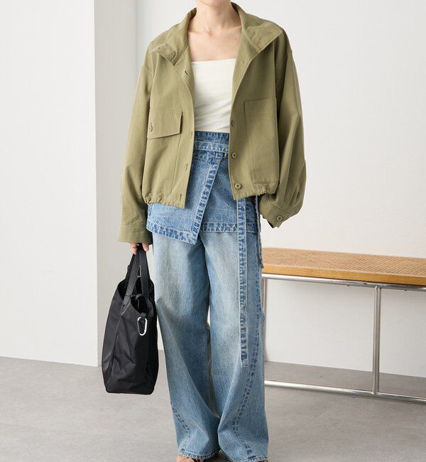  「予約【A・MONN(アモン)】ミリタリースタンドシャツ」|シャツ・ブラウス|