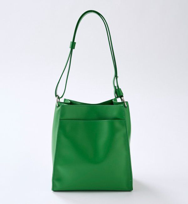  「予約【5段階の長さ調節可能】スムース牛革スクエアショルダー」|ショルダー・メッセンジャー|