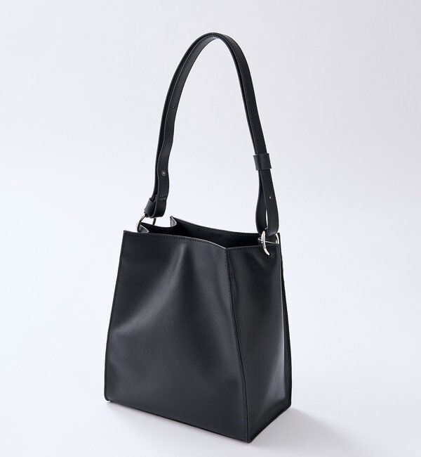  「予約【5段階の長さ調節可能】スムース牛革スクエアショルダー」|ショルダー・メッセンジャー|