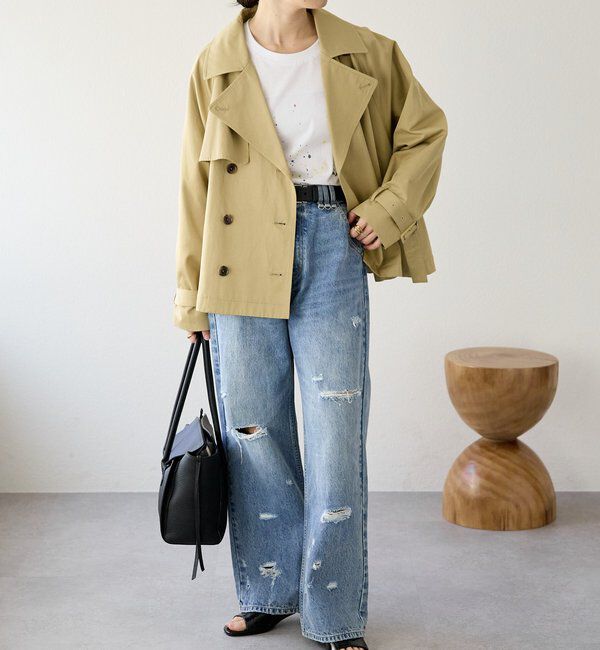  「予約【A・MONN(アモン)】ループポイントダメージデニム」|デニム|