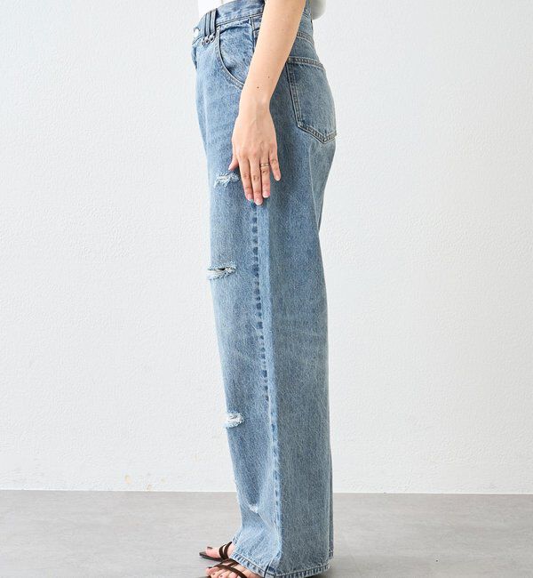  「予約【A・MONN(アモン)】ループポイントダメージデニム」|デニム|