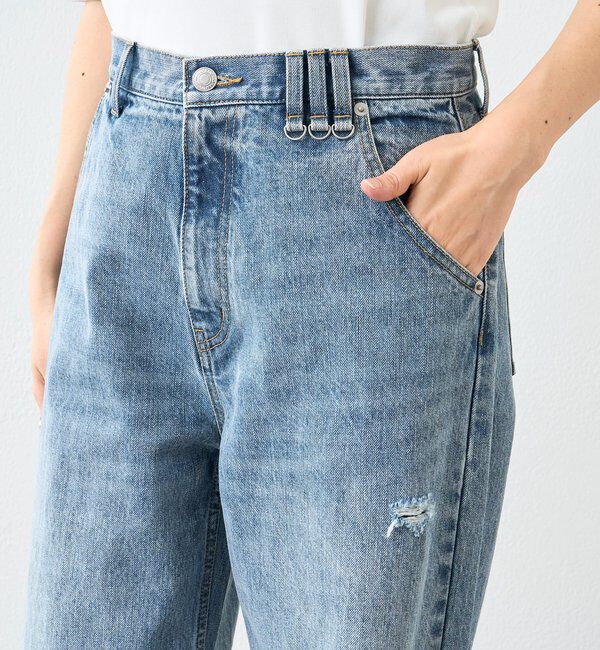  「予約【A・MONN(アモン)】ループポイントダメージデニム」|デニム|