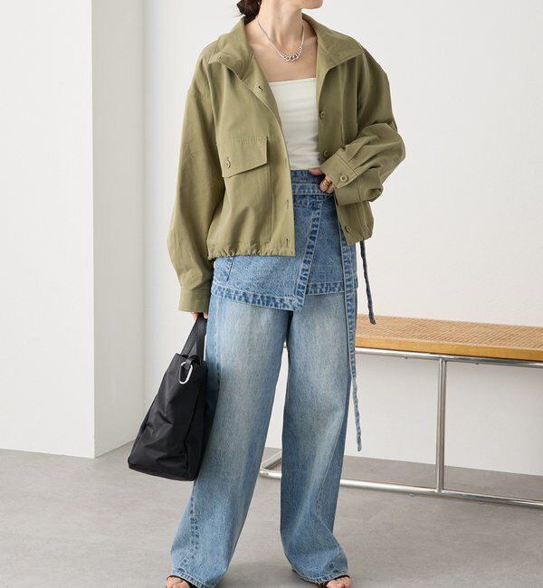  「予約【A・MONN(アモン)】DENIM apron」|デニム|