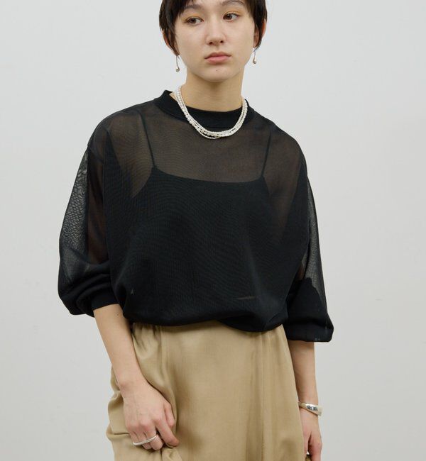  「グロスシアープルオーバー」|ニット・セーター|