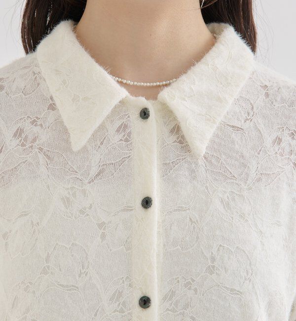  「襟付きシャギーカーディガン」|Tシャツ・カットソー|