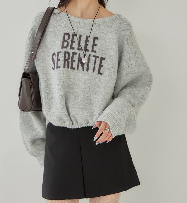  「BIGロゴドロストニット」|ニット・セーター|