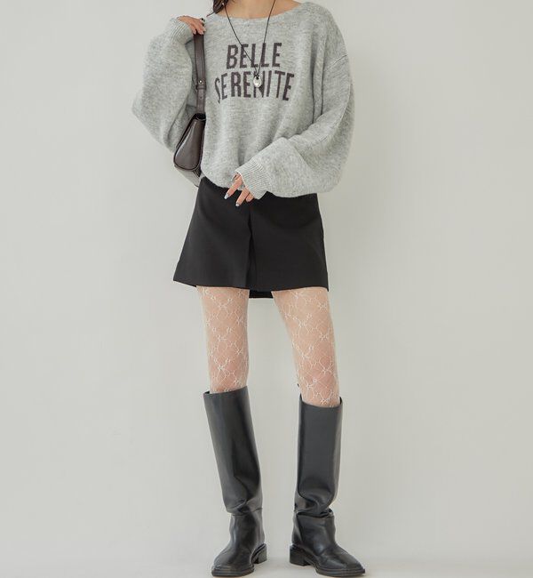  「BIGロゴドロストニット」|ニット・セーター|