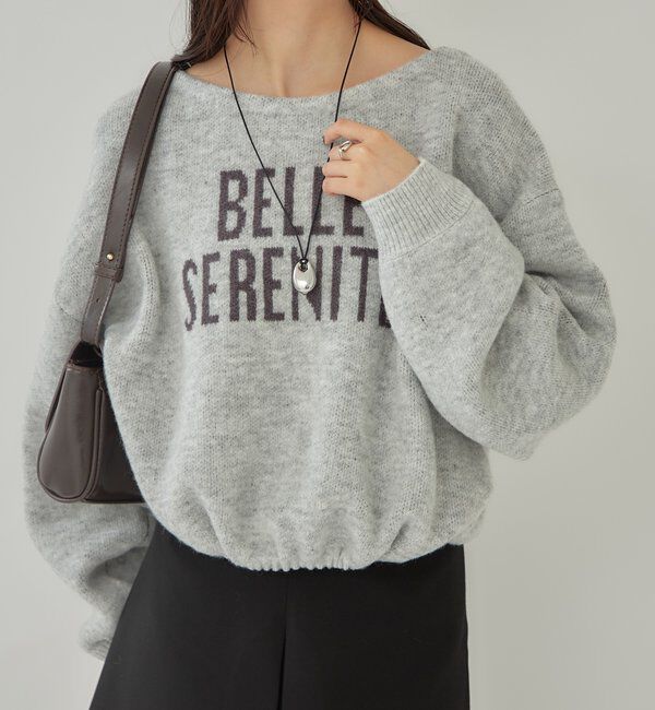  「BIGロゴドロストニット」|ニット・セーター|