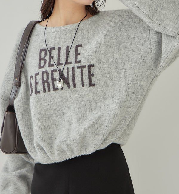  「BIGロゴドロストニット」|ニット・セーター|