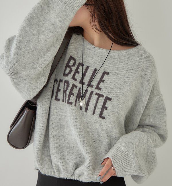  「BIGロゴドロストニット」|ニット・セーター|