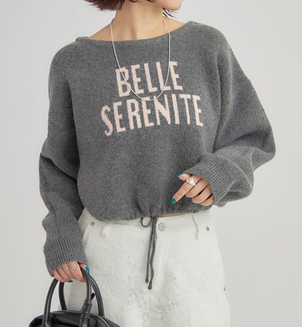  「BIGロゴドロストニット」|ニット・セーター|