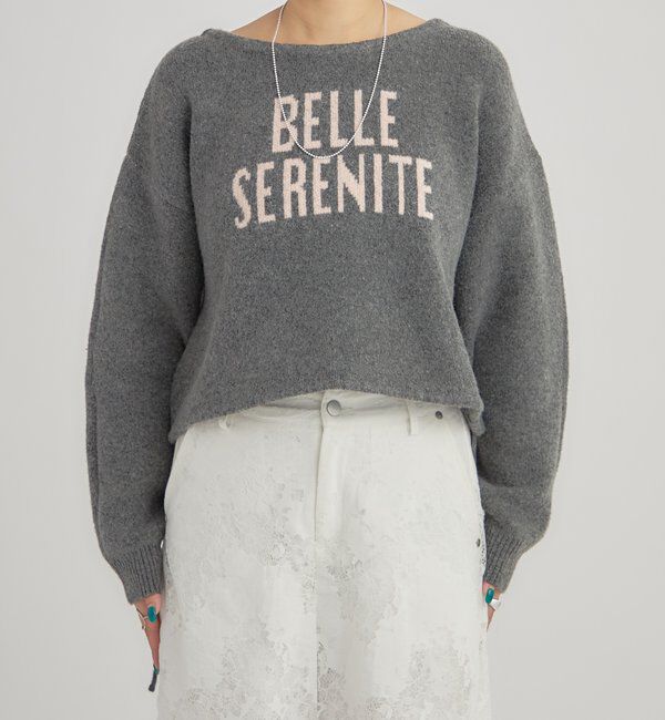  「BIGロゴドロストニット」|ニット・セーター|