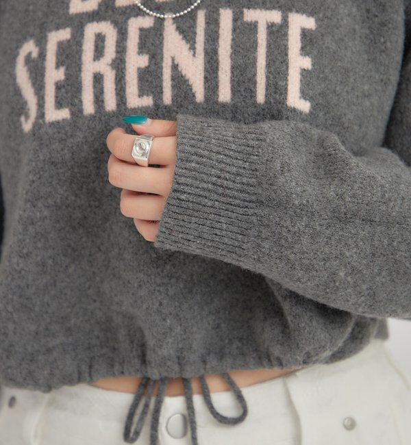  「BIGロゴドロストニット」|ニット・セーター|