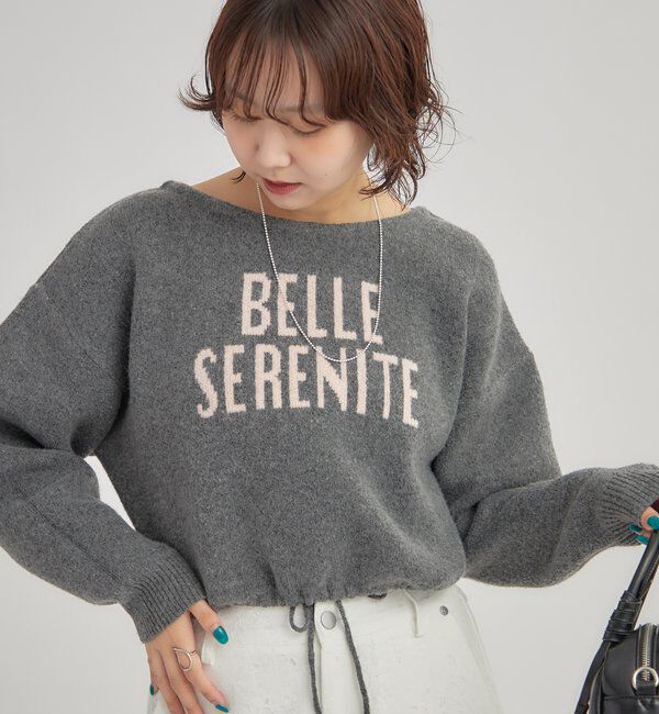  「BIGロゴドロストニット」|ニット・セーター|