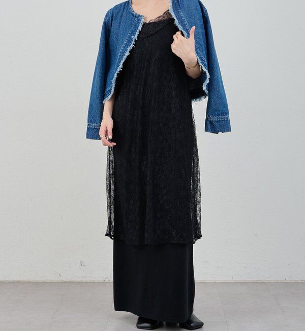  「総針ニットキャミワンピース」|ワンピース|